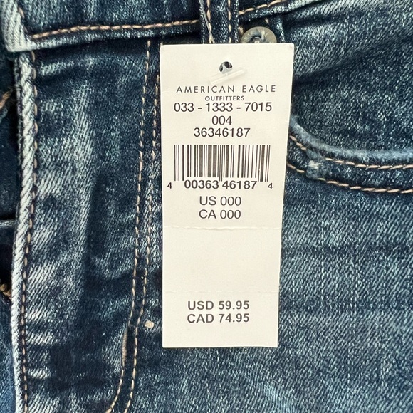 NWT American Eagle Dark Wash Shorts - Picture 3 of 4